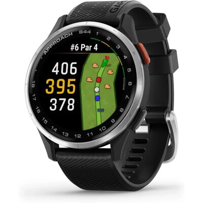Garmin Approach S44 Reloj GPS de golf, negro/plata aluminio Garmin Approach S44 Reloj GPS de golf, negro/plata aluminio