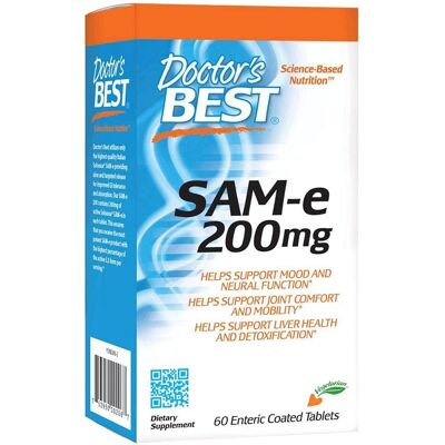 Doctor's Best SAM-e 200 mg - Nastrój, Stawy, Wątroba Doctor's Best SAM-e 200 mg - Nastrój, Stawy, Wątroba