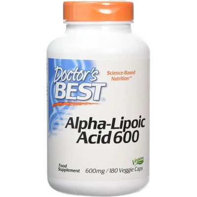 Doctor's Best Kwas Alfa-Liponowy 600 Kapsułek (180szt) Doctor's Best Kwas Alfa-Liponowy 600 Kapsułek (180szt)