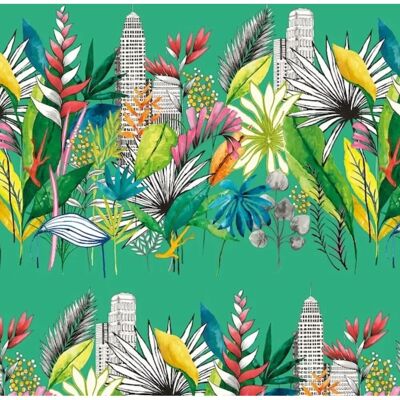 Ohpopsi - Cep50111w - Urban Tropic Emerald - Papier peint - Publicité Ohpopsi - Cep50111w - Urban Tropic Emerald - Papier peint - Publicité