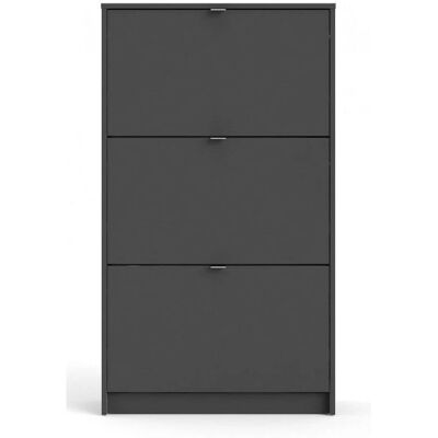 CAESAROO Armario de zapatos - Doble profundidad, Gris antracita - Mueble para zapatos CAESAROO Armario de zapatos - Doble profundidad, Gris antracita - Mueble para zapatos