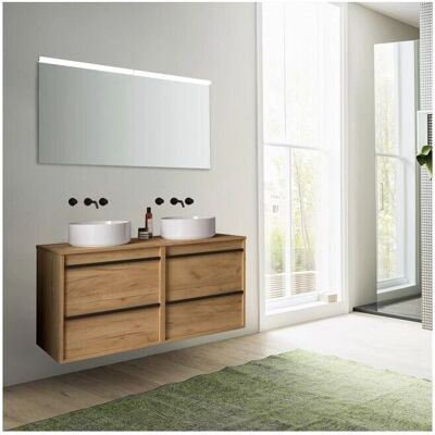 Mobili bagno Caesaroo - Doppio lavabo, Specchio, 120cm Mobili bagno Caesaroo - Doppio lavabo, Specchio, 120cm