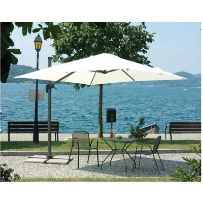 Caesaroo Quadratischer Gartenpavillon - 3x3m Aluminiumseitenmast Caesaroo Quadratischer Gartenpavillon - 3x3m Aluminiumseitenmast