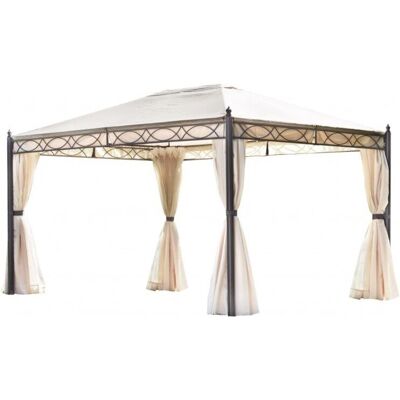 Gazebo da giardino Varese di Abitare - Ferro, grigio antracite, 4x3 m Gazebo da giardino Varese di Abitare - Ferro, grigio antracite, 4x3 m