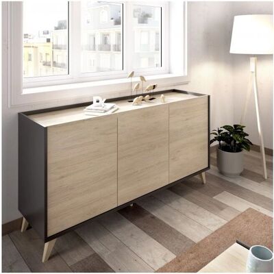 ABITARE LA CERAMICA Abby Grafite Rovere - Aparador ABITARE LA CERAMICA Abby Grafite Rovere - Aparador