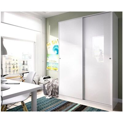 Caesaroo Noah Weiß 120X204H Kleiderschrank - Schiebetüren Caesaroo Noah Weiß 120X204H Kleiderschrank - Schiebetüren