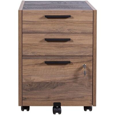 Cajonera de oficina Caesoroo Roble oscuro - Muebles de oficina Cajonera de oficina Caesoroo Roble oscuro - Muebles de oficina