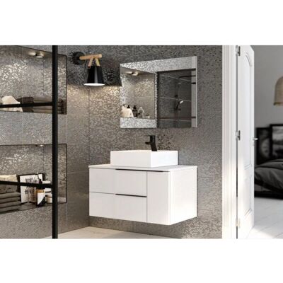Abitare Caesaroo - Mobile bagno sospeso 120cm bianco lucido con lavabo - Mobili bagno Abitare Caesaroo - Mobile bagno sospeso 120cm bianco lucido con lavabo - Mobili bagno
