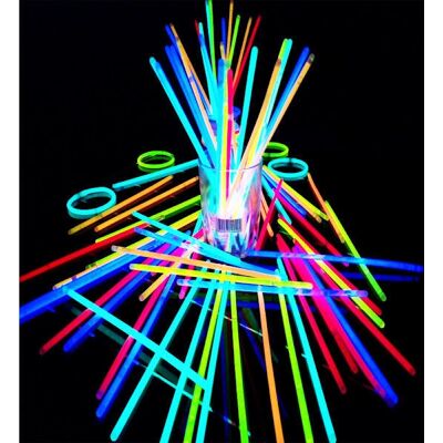 Otego 100-pack glowstick armbånd - Flerfarvet festtilbehør Otego 100-pack glowstick armbånd - Flerfarvet festtilbehør