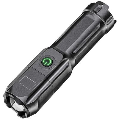 Megabilligt Megabilligt Genopladelig LED-håndlampe XPE Zoom Megabilligt Megabilligt Genopladelig LED-håndlampe XPE Zoom