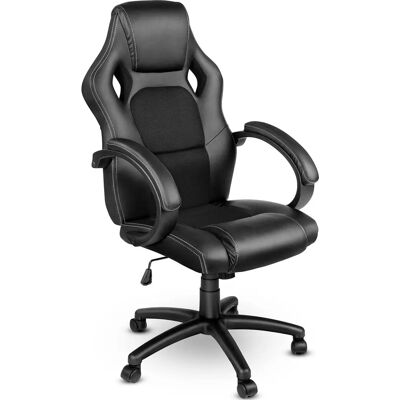 Chaise de bureau Racing Tresko - Noir - Publicité Chaise de bureau Racing Tresko - Noir - Publicité