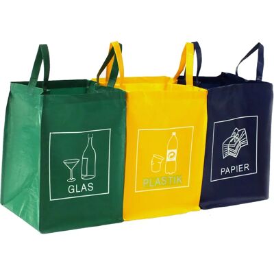 Set di sacchetti per raccolta differenziata TRESKO - Resistente, Riutilizzabile, Sistema compatto Set di sacchetti per raccolta differenziata TRESKO - Resistente, Riutilizzabile, Sistema compatto