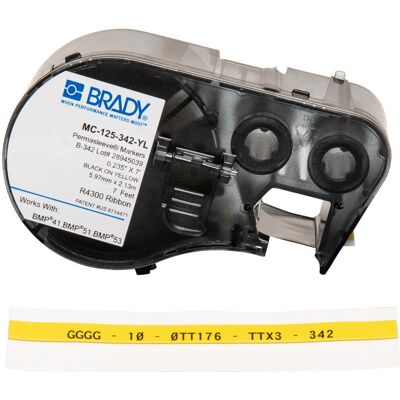 Brady MC-125-342-YL Etiqueta de impressora autoadesiva Amarela - Etiqueta de impressora Brady MC-125-342-YL Etiqueta de impressora autoadesiva Amarela - Etiqueta de impressora