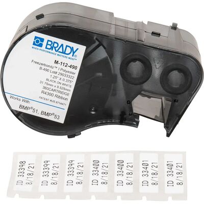 Brady M-112-490 Etiqueta de impressora autoadesiva Brady M-112-490 Etiqueta de impressora autoadesiva