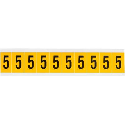 Brady - 1530-5 - Noir sur Jaune - 22x38mm - Label - Publicité Brady - 1530-5 - Noir sur Jaune - 22x38mm - Label - Publicité