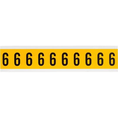 Brady - 1530-6 - Noir sur Jaune - Rectangle - Label - Publicité Brady - 1530-6 - Noir sur Jaune - Rectangle - Label - Publicité