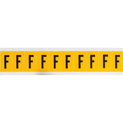 Brady - 1530-F - Noir sur Jaune - 22 x 38mm - Label - Publicité Brady - 1530-F - Noir sur Jaune - 22 x 38mm - Label - Publicité