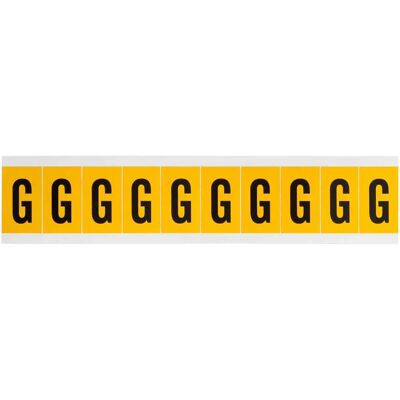 Brady 1530-G Noir sur Jaune 22 x 38 mm Rectangulaire étiquette auto-adhésive - Publicité Brady 1530-G Noir sur Jaune 22 x 38 mm Rectangulaire étiquette auto-adhésive - Publicité