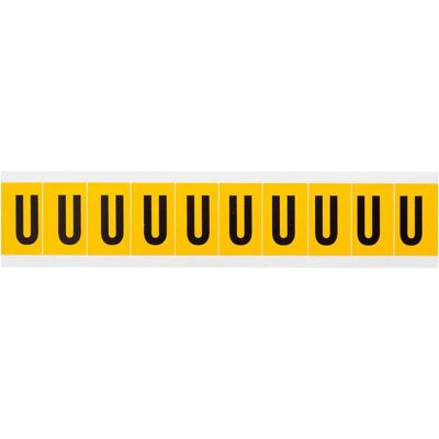 Brady - 1530-U - Noir sur Jaune - 22 x 38 mm - Label - Publicité Brady - 1530-U - Noir sur Jaune - 22 x 38 mm - Label - Publicité