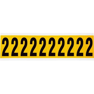Brady - 1534-2 - Noir sur Jaune - Rectangle - Étiquette - Publicité Brady - 1534-2 - Noir sur Jaune - Rectangle - Étiquette - Publicité
