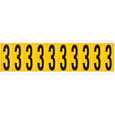 Brady - 1534-3 - Noir - Jaune - Étiquette - Publicité Brady - 1534-3 - Noir - Jaune - Étiquette - Publicité