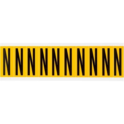 Brady - 1534-N - Noir sur Jaune - 22 x 57mm - Label - Publicité Brady - 1534-N - Noir sur Jaune - 22 x 57mm - Label - Publicité