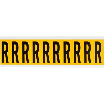 Brady - 1534-R - Noir Jaune - 22.2x57.2 mm - Label - Publicité Brady - 1534-R - Noir Jaune - 22.2x57.2 mm - Label - Publicité