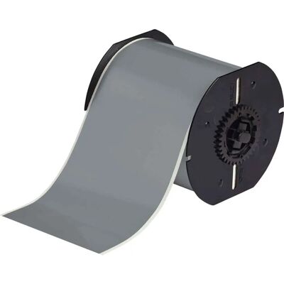Rouleau d'étiquettes d'imprimante en vinyle gris Brady - Série B-595 Rouleau d'étiquettes d'imprimante en vinyle gris Brady - Série B-595