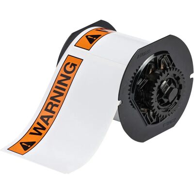 Brady B30-241-595-ANSIWA Schwarz Orange Weiß Vinyl-Etikett Brady B30-241-595-ANSIWA Schwarz Orange Weiß Vinyl-Etikett