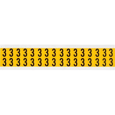 Brady - 1520-3 - 14x19mm - Noir sur Jaune - Label - Publicité Brady - 1520-3 - 14x19mm - Noir sur Jaune - Label - Publicité