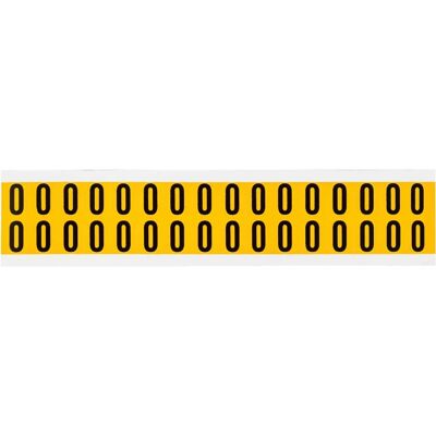 Brady - 1520-O - Noir sur Jaune - 14x19mm - étiquette auto-adhésive - Publicité Brady - 1520-O - Noir sur Jaune - 14x19mm - étiquette auto-adhésive - Publicité