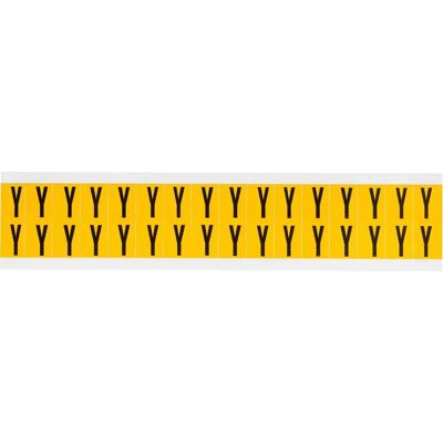 Brady - 1520-Y - Yellow on Black Y - 14x19mm - Label - Publicité Brady - 1520-Y - Yellow on Black Y - 14x19mm - Label - Publicité