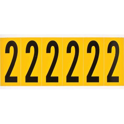 Brady - 1550-2 - Noir sur Jaune - Rectangle - Étiquette - Publicité Brady - 1550-2 - Noir sur Jaune - Rectangle - Étiquette - Publicité