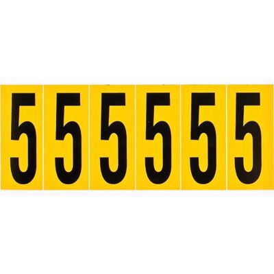 Brady 1550-5 - Schwarz/Gelb - Rechteck - Permanent - Label Brady 1550-5 - Schwarz/Gelb - Rechteck - Permanent - Label