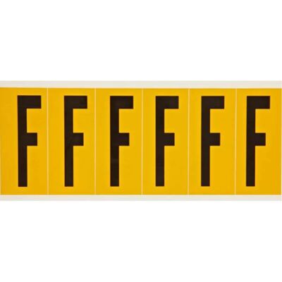 Brady - 1550-F - Rectangle - BlackYellow - Label - Publicité Brady - 1550-F - Rectangle - BlackYellow - Label - Publicité