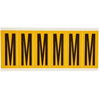 Brady - 1550-M - Noir sur Jaune - Size 38x89mm - Label - Publicité Brady - 1550-M - Noir sur Jaune - Size 38x89mm - Label - Publicité