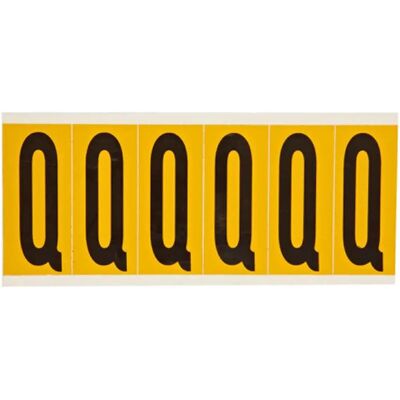 Brady - 1550-Q - Gelb - Schwarz - Label Brady - 1550-Q - Gelb - Schwarz - Label