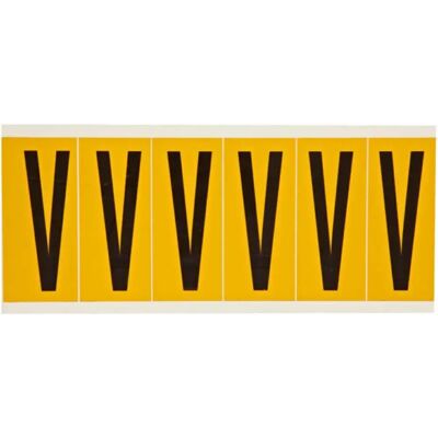 Brady - 1550-V - Schwarz - Gelb - Label Brady - 1550-V - Schwarz - Gelb - Label
