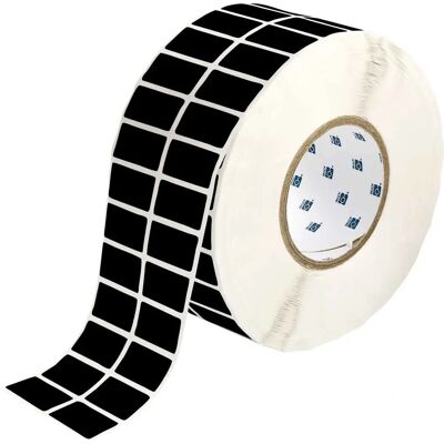 Brady THT-6-8591-10-BK - Schwarz - 38.10 x 19.05 mm - Polyester - Etikett Brady THT-6-8591-10-BK - Schwarz - 38.10 x 19.05 mm - Polyester - Etikett