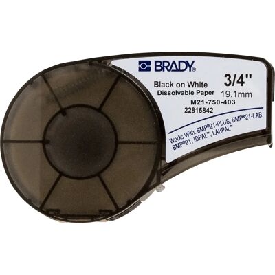 Brady M21-750-403 Selbstklebendes Druckeretikett - Drucker Etikett Weiß Brady M21-750-403 Selbstklebendes Druckeretikett - Drucker Etikett Weiß