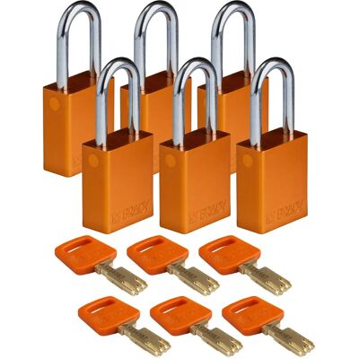 Brady - ALU-ORG-38ST - Orange - 38 mm - Cadenas - Publicité Brady - ALU-ORG-38ST - Orange - 38 mm - Cadenas - Publicité