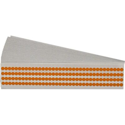 Brady B-7569 QD-25-OR Vinyl Orange 6,35 mm Rundetikett Brady B-7569 QD-25-OR Vinyl Orange 6,35 mm Rundetikett