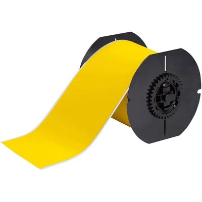 Brady - B30C-4000-854-YL - Jaune - Polyester - Étiquette - Publicité Brady - B30C-4000-854-YL - Jaune - Polyester - Étiquette - Publicité