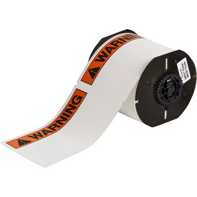 Brady - B30-25-855-WARN - Noir/Orange sur fond blanc - Publicité Brady - B30-25-855-WARN - Noir/Orange sur fond blanc - Publicité