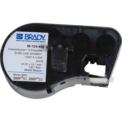 Brady - M-124-492 - Branco - 41.91x12.7mm - Printer Label Brady - M-124-492 - Branco - 41.91x12.7mm - Printer Label