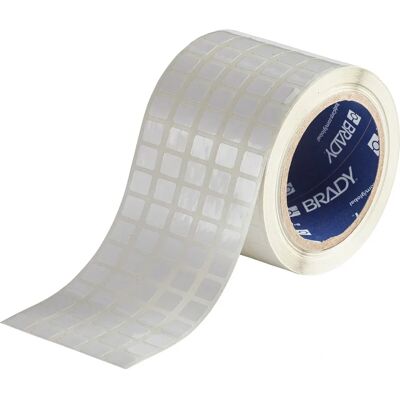 Brady - THT-12-533-10 - Blanc - 1.27x1.11cm - Étiquette Brady - THT-12-533-10 - Blanc - 1.27x1.11cm - Étiquette