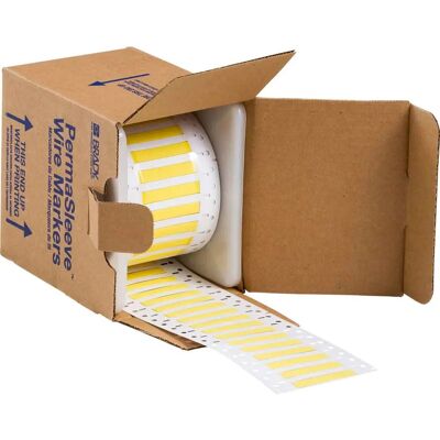 Brady - 2LSZH-187-2-YL-S - Jaune - manchon thermorétractable Brady - 2LSZH-187-2-YL-S - Jaune - manchon thermorétractable