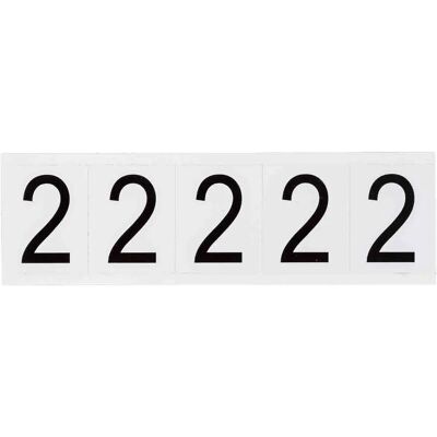 Brady - 9714-2 - Noir sur Blanc - 46x57mm - Étiquette - Publicité Brady - 9714-2 - Noir sur Blanc - 46x57mm - Étiquette - Publicité