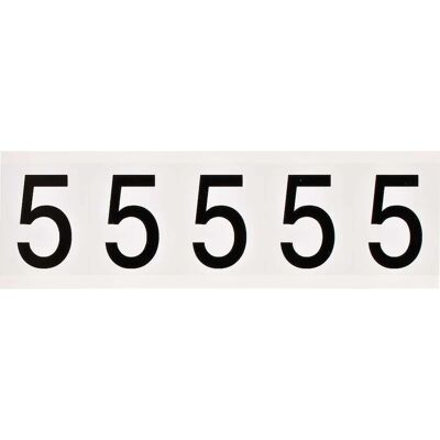 Brady - 9714-5 - 46 x 57 mm - Vinyl Schwarz auf Weiß - Etikett Brady - 9714-5 - 46 x 57 mm - Vinyl Schwarz auf Weiß - Etikett