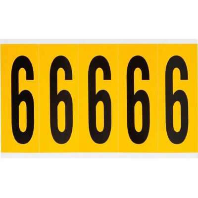 Brady - 1560-6 - Schwarz auf Gelb - 44 x 127 mm - Label Brady - 1560-6 - Schwarz auf Gelb - 44 x 127 mm - Label